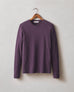 Women's Premium Slub Crew Long Sleeve Tee - Grapeseed